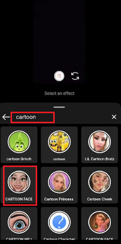 cartoon face filter