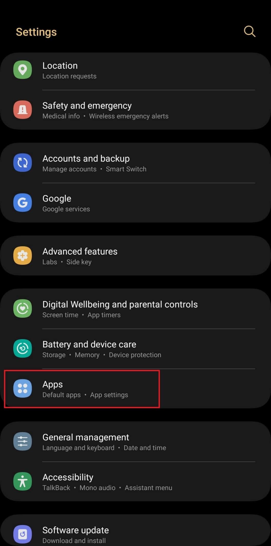 From the Settings menu of your phone scroll down and select Apps. How to Fix Facebook Messenger Switch Account Problem