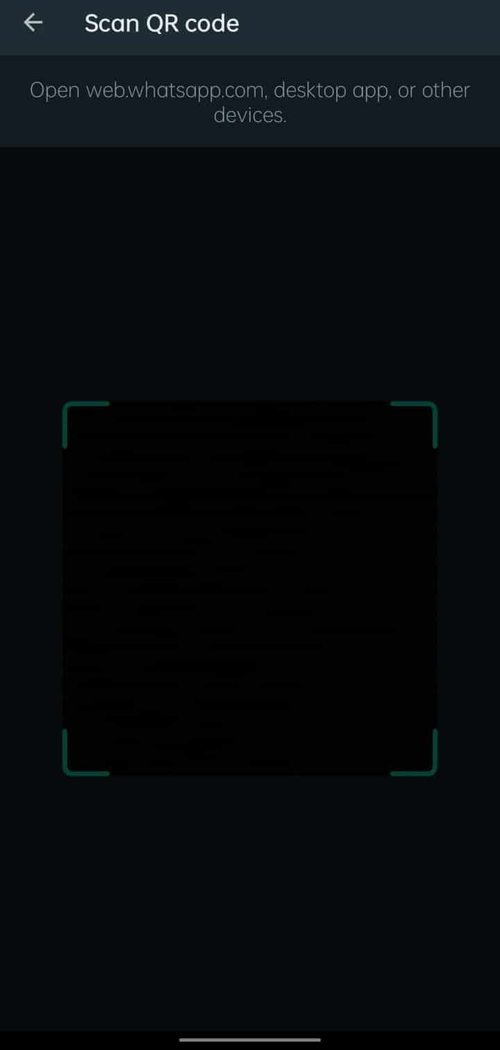Your camera scanner will open up automatically | Can I Create WhatsApp Account without Phone Number?