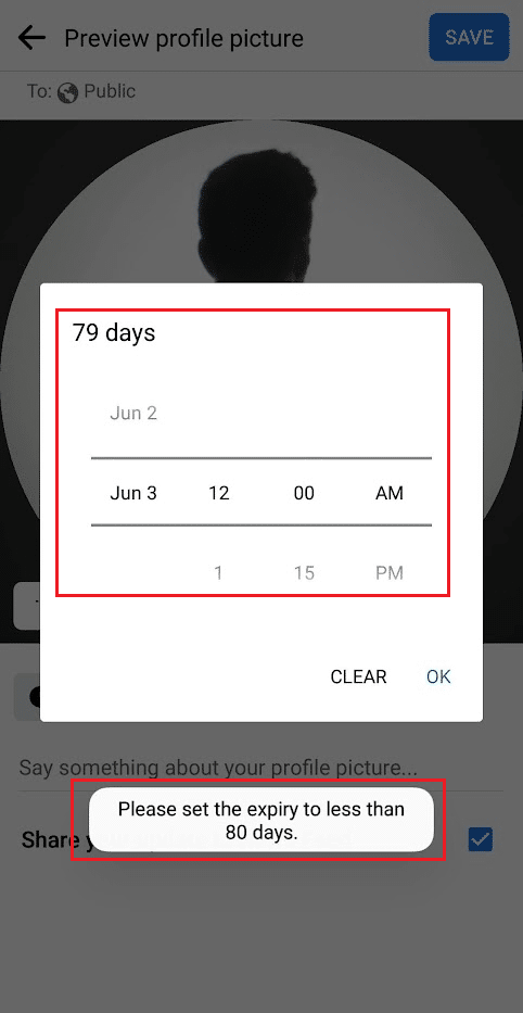 set the temporary FB profile picture for only less than 80 days | How to Add a Temporary Profile Picture on Facebook