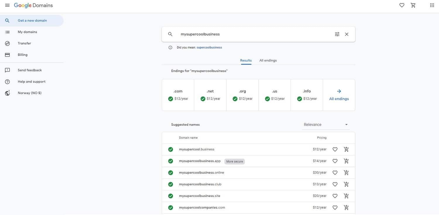 google domains