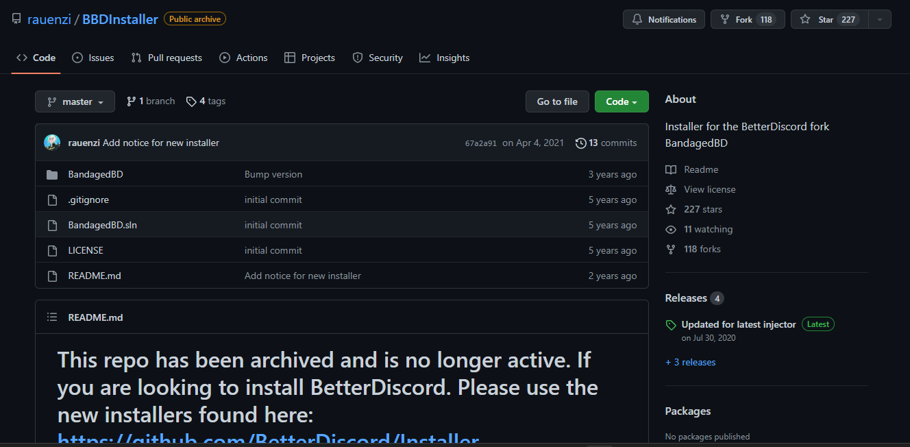 BandageBD installer github page
