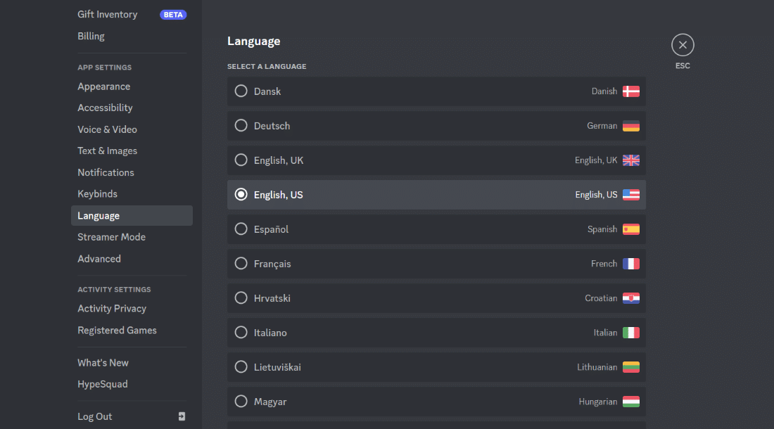 change your language from the list of options available. 9 Ways to Fix BetterDiscord Not Working