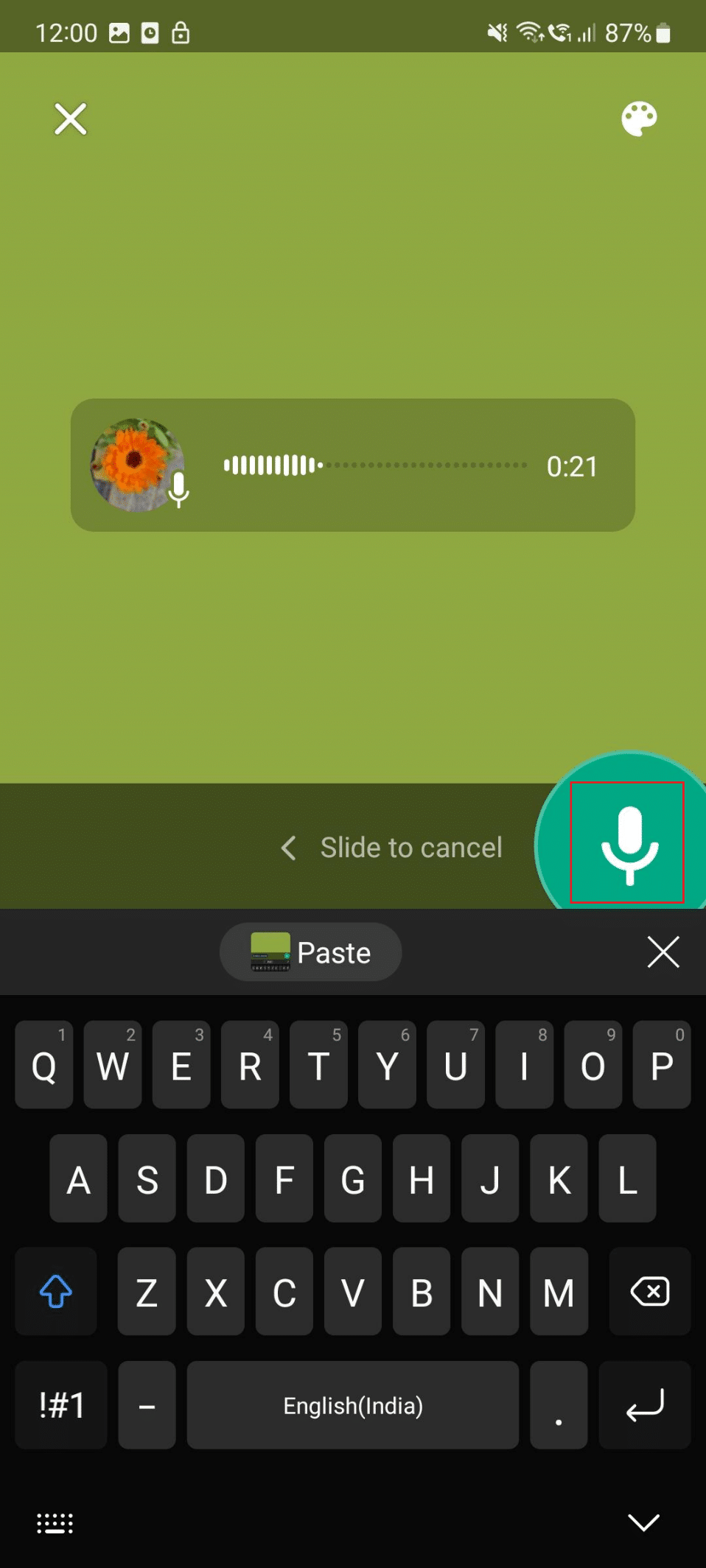 mic icon whatsapp | How to Post a WhatsApp Audio Status