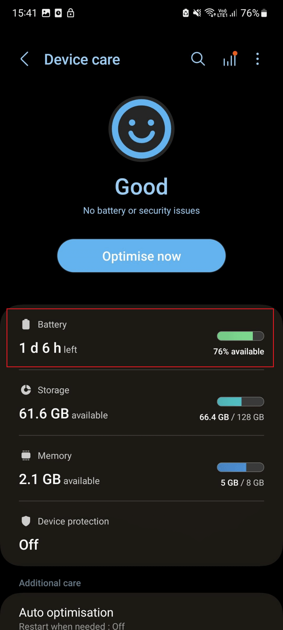 battery option