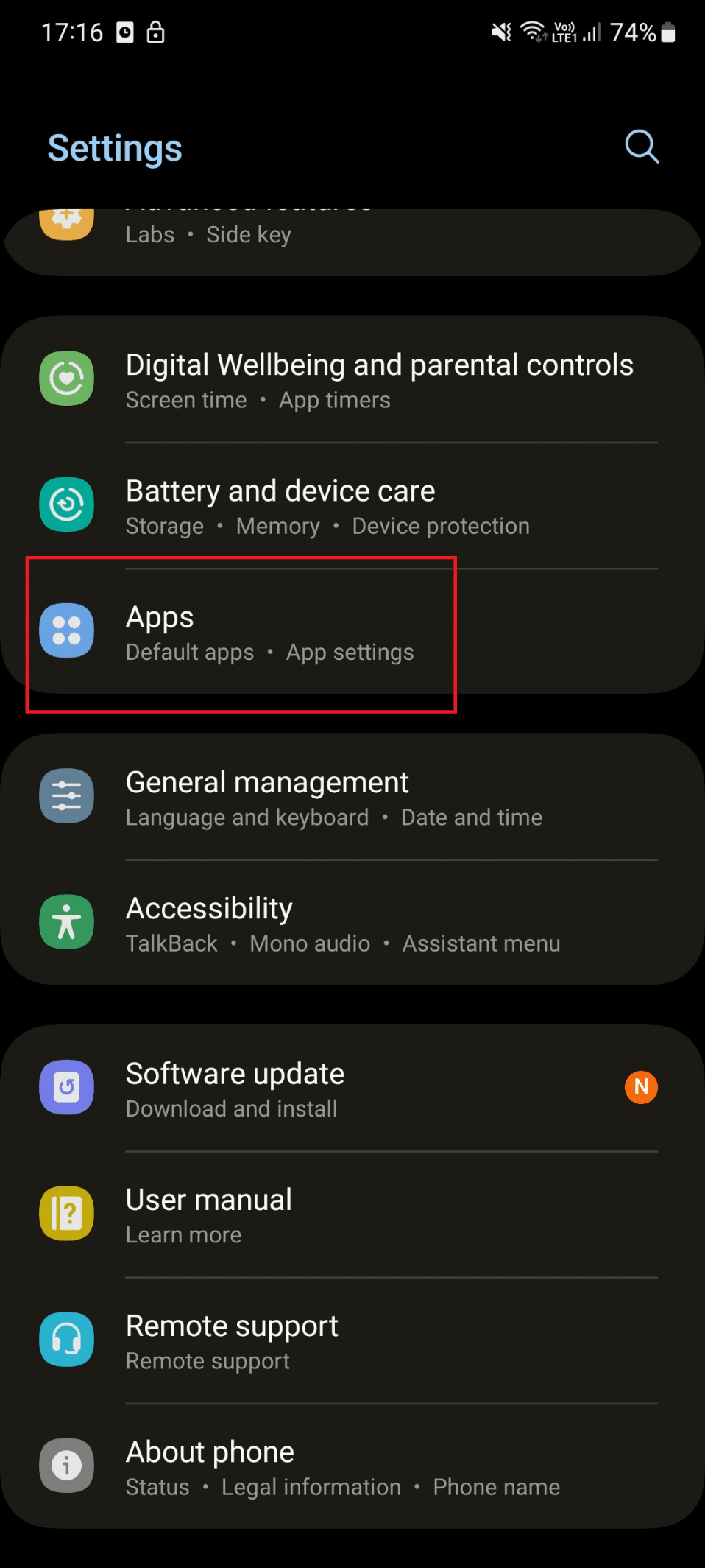 apps setting. Fix Samsung Phone Keeps Restarting