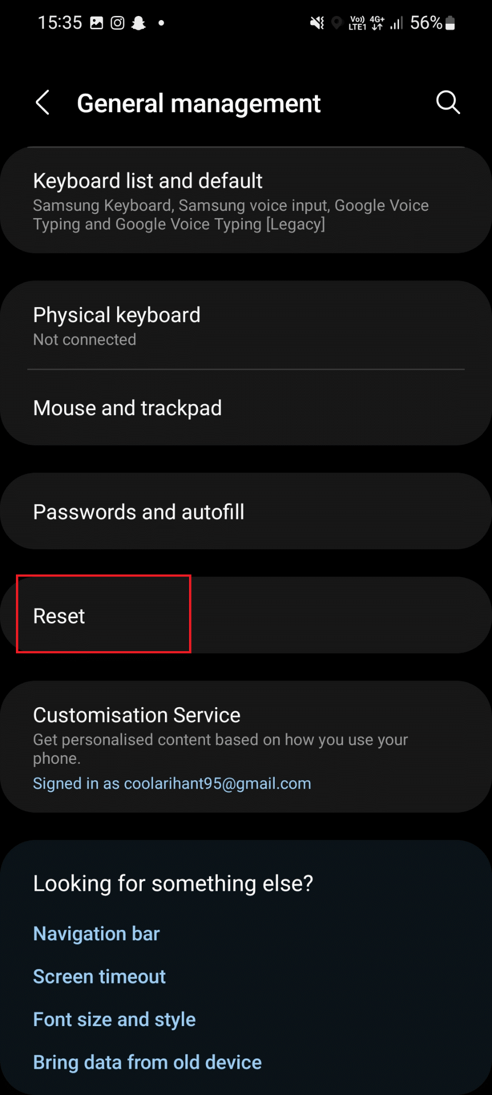 Reset