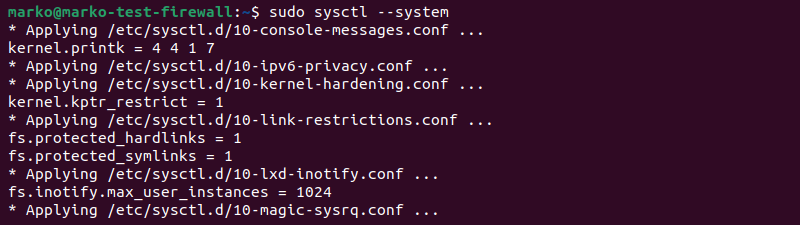 Making the system changes to activate packet forwarding.