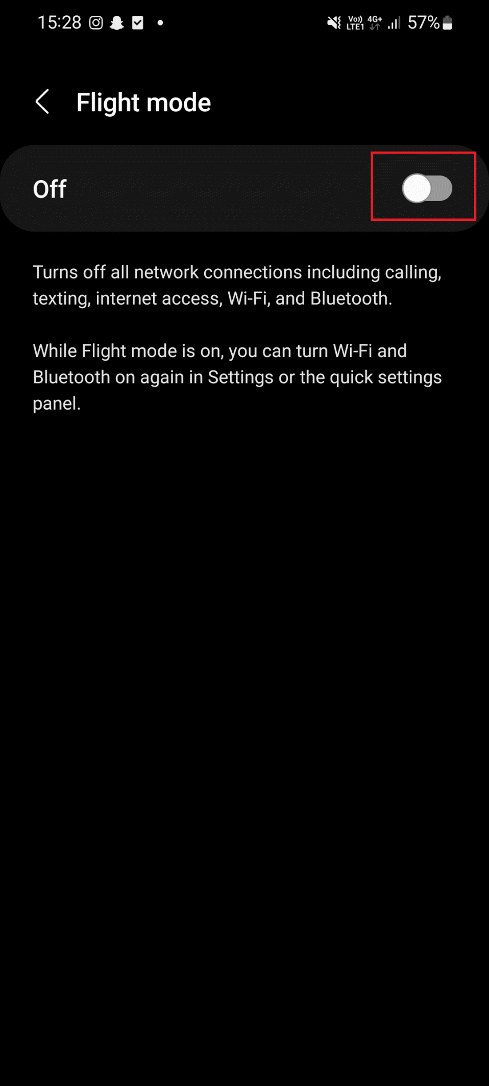 flight mode