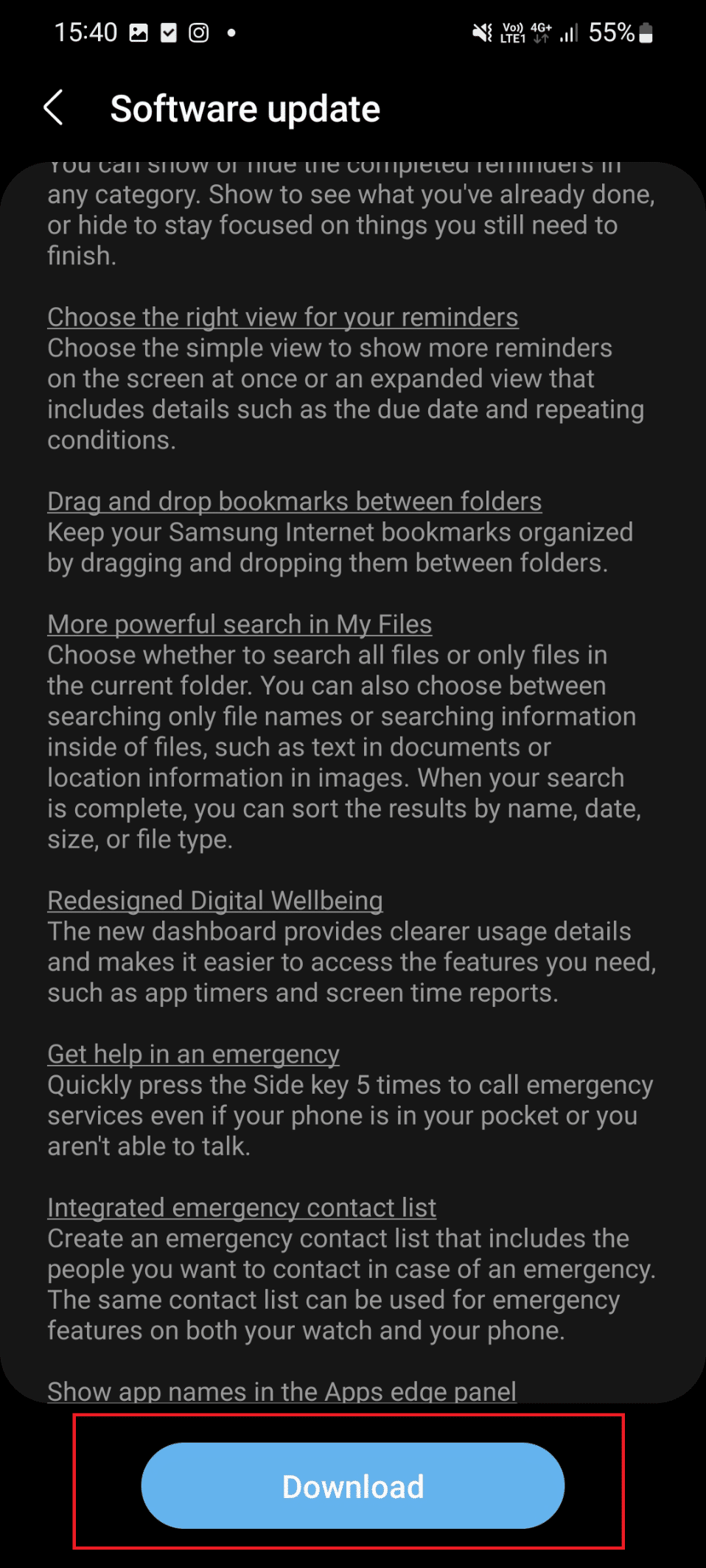 download option