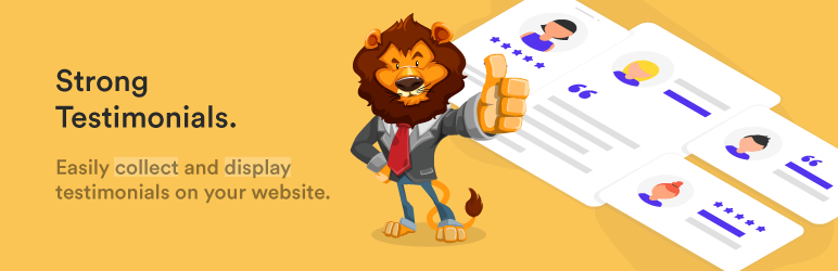 The banner of Strong Testimonials plugin Strong Testimonials WordPress plugin banner