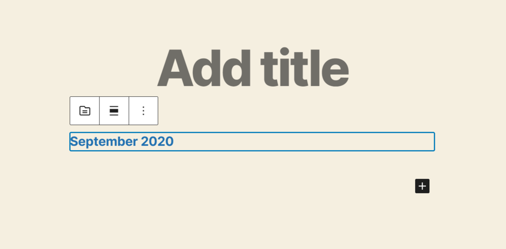 Configuring a newly added widget using the Gutenberg WordPress editor