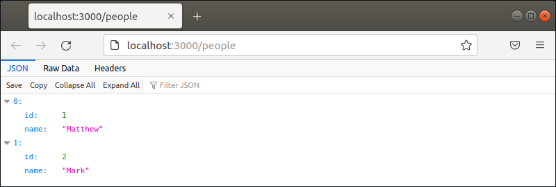 json database deleted entry