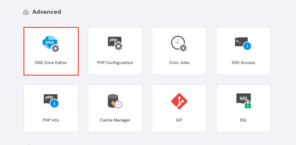 DNS zone editor