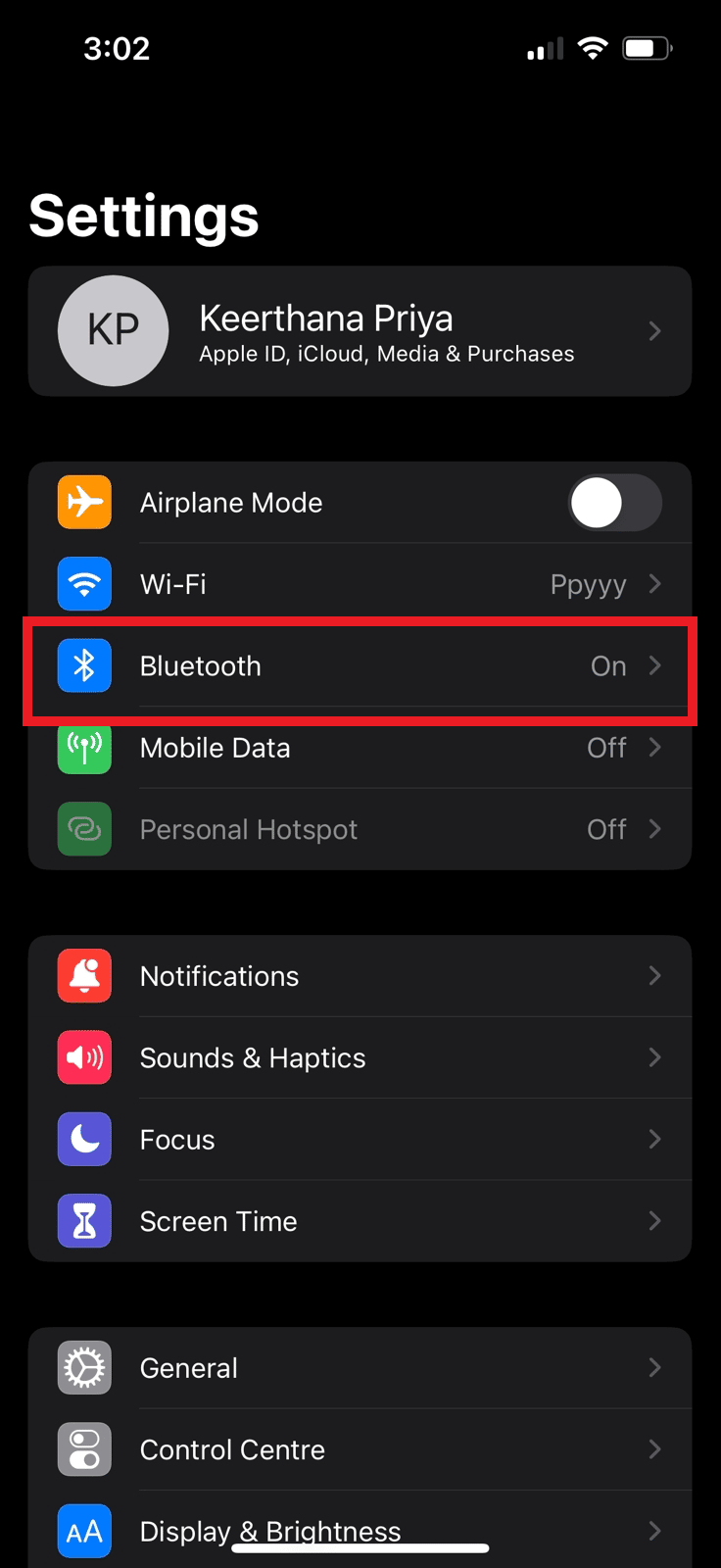 Go to the Bluetooth option | | iPhone 11 overheating iOS 15