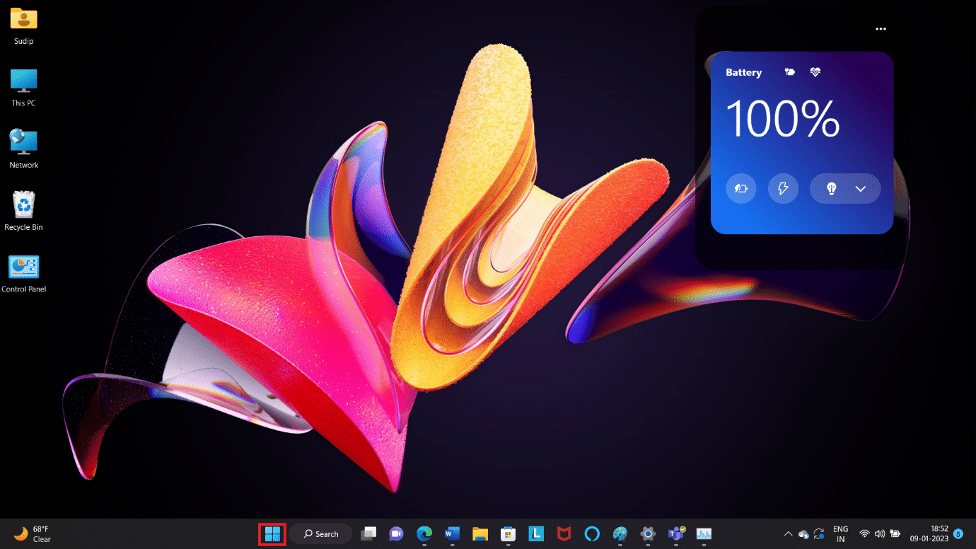 Click on the Windows icon. 9 Ways to Fix Snip and Sketch Not Working on Windows 10 and 11