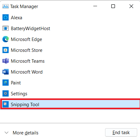 After you locate the snipping tool, hover your mouse over it and right click on the mouse. 