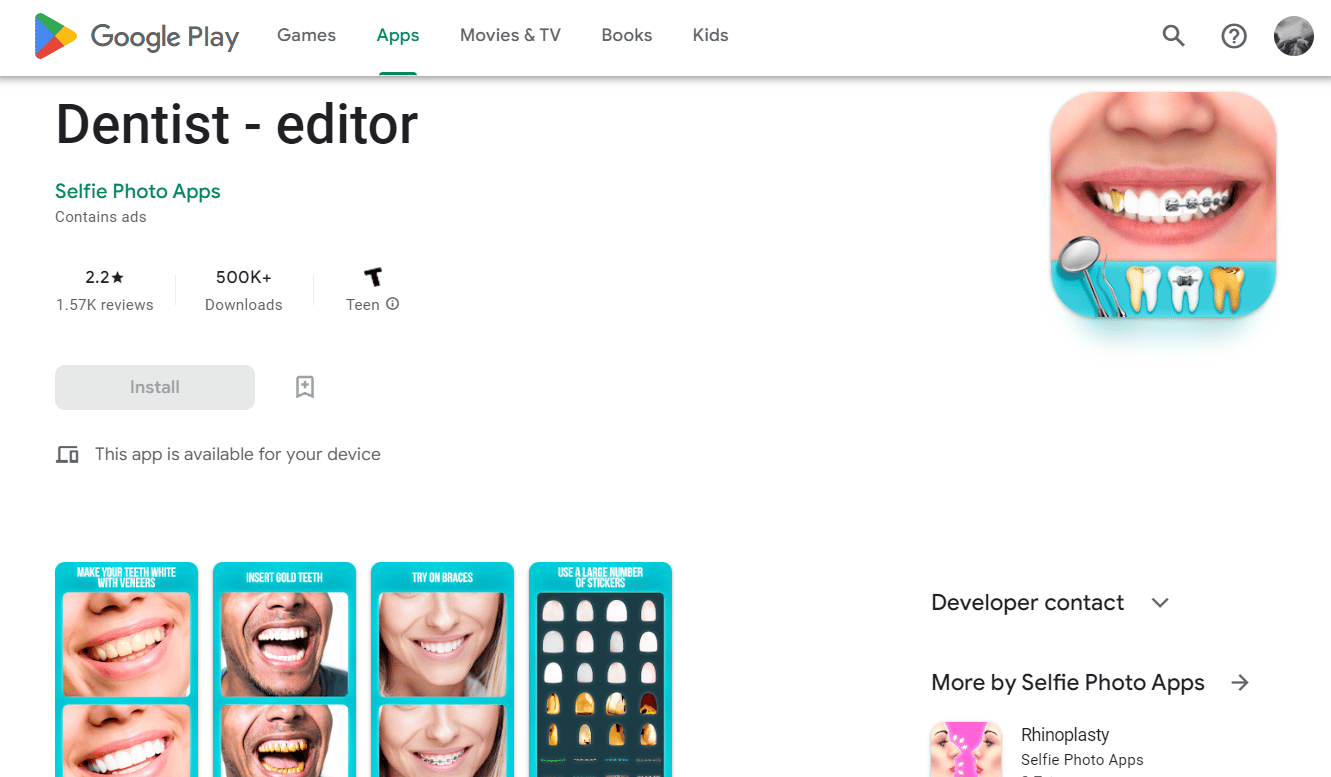 Dentist - editor | How to Get Straight Teeth Filter on Instagram