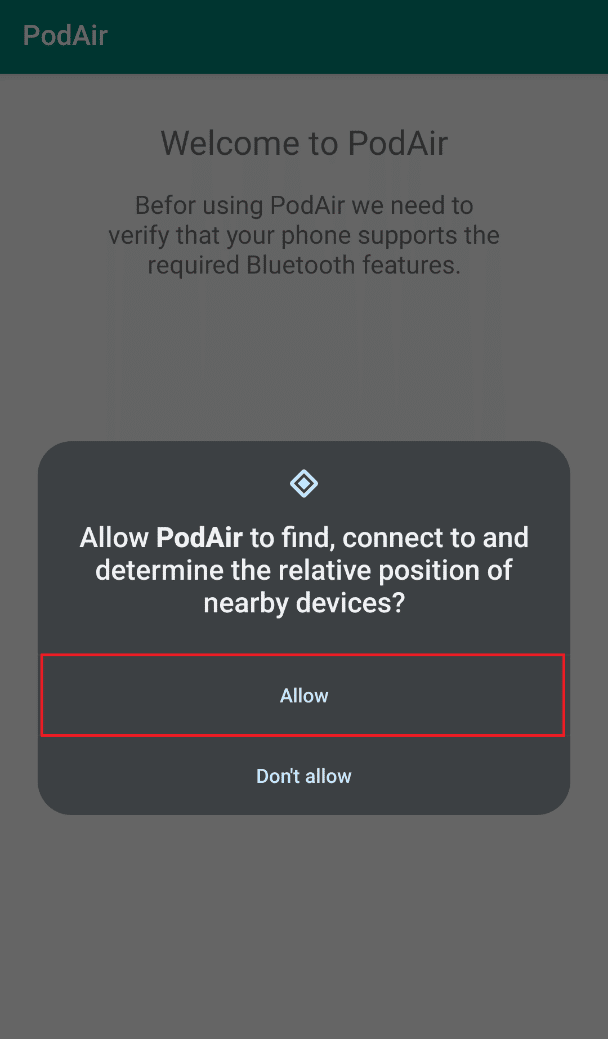 Tap on OK | How to Know If AirPods are Charging on Android