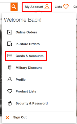 My Account - Cards & Accounts