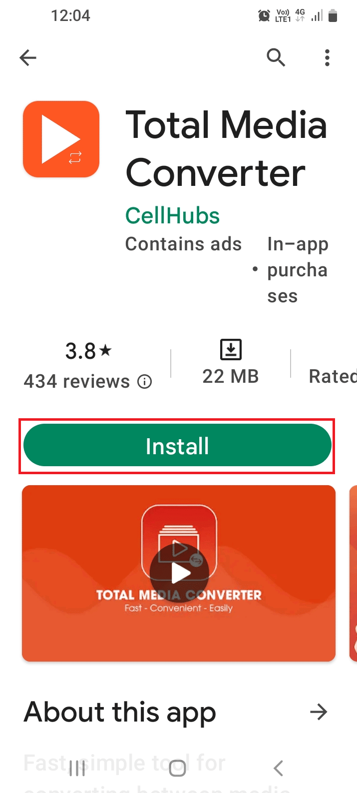 install Total Media Converter app. How to Convert HEIC to JPG on Android