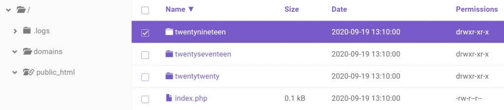 Twentynineteen folder