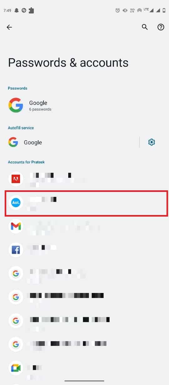 Locate your AOL account and tap on it. 10 Ways to Fix AOL Mail Not Working