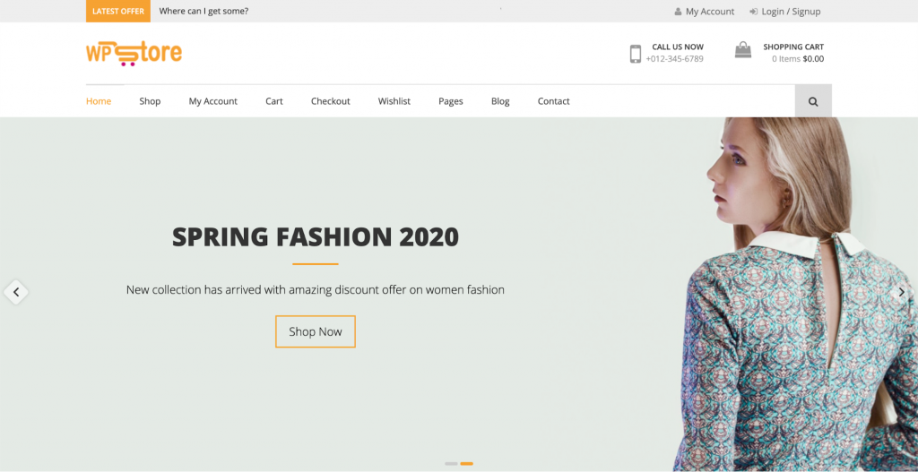 WP Store WordPress WooCommerce Theme