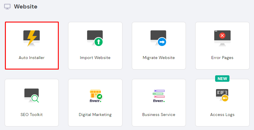 Auto Installer on hPanel.