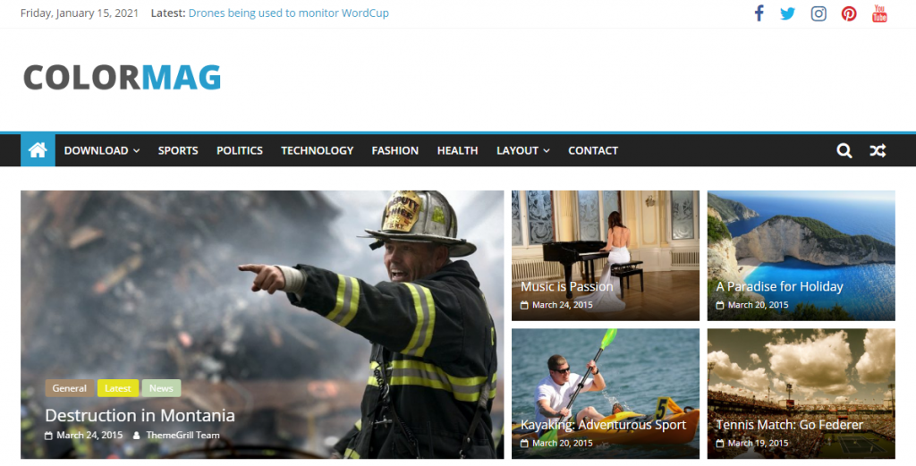 Colormag Free WordPress Blog Theme