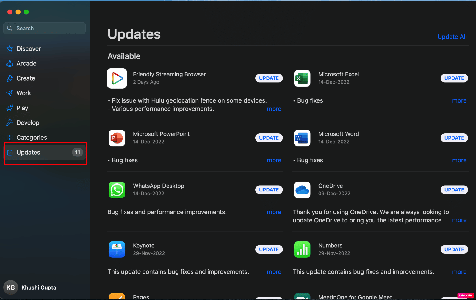 Updates