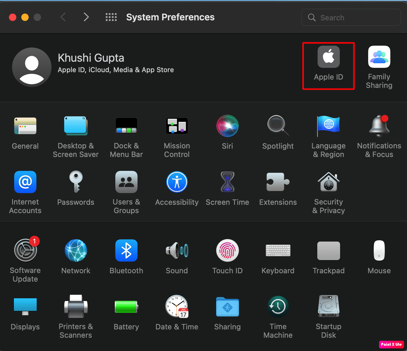 click on apple id | How to Fix iMessages Not Syncing on Mac