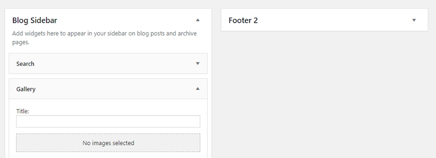 Adding a gallery widget to your sidebar.