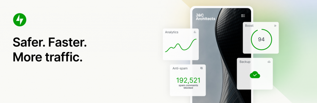 The homepage of Jetpack CRM plugin
