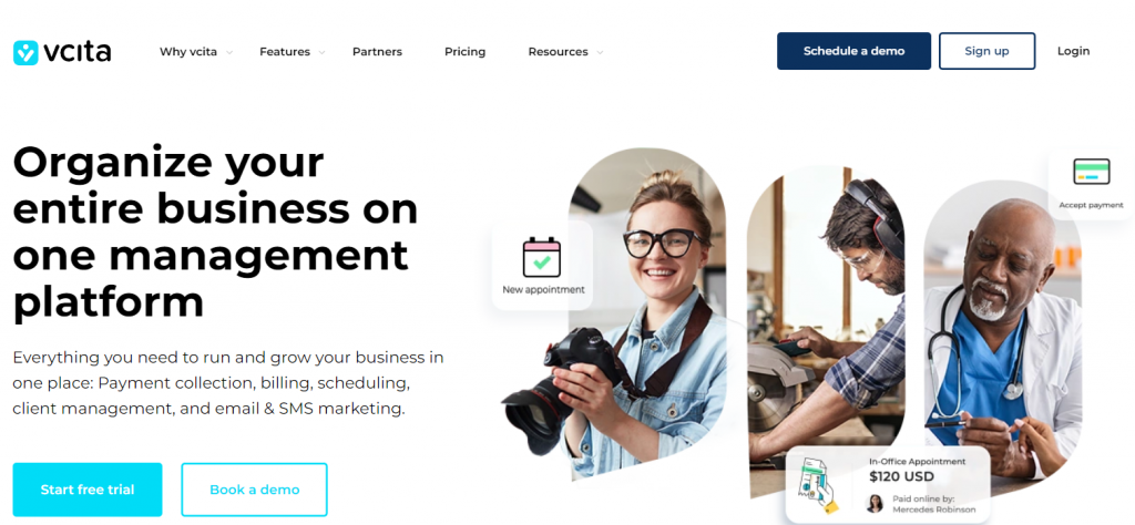 CRM by vCita,  a great WordPress plugin for managing leads

