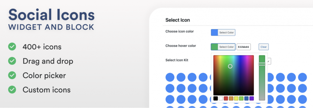 Social icons widget by wpzoom