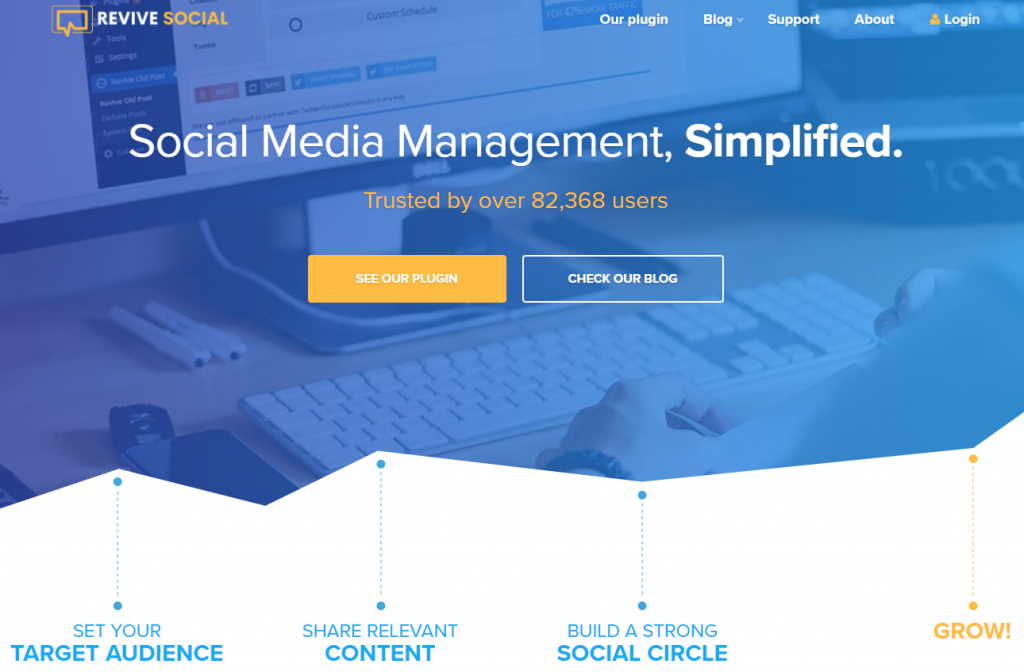 Revive social WordPress Social Media plugin