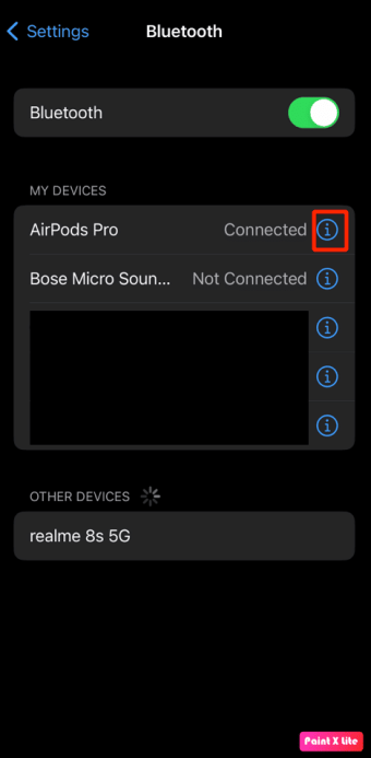 tap on i icon | Hey Siri not working