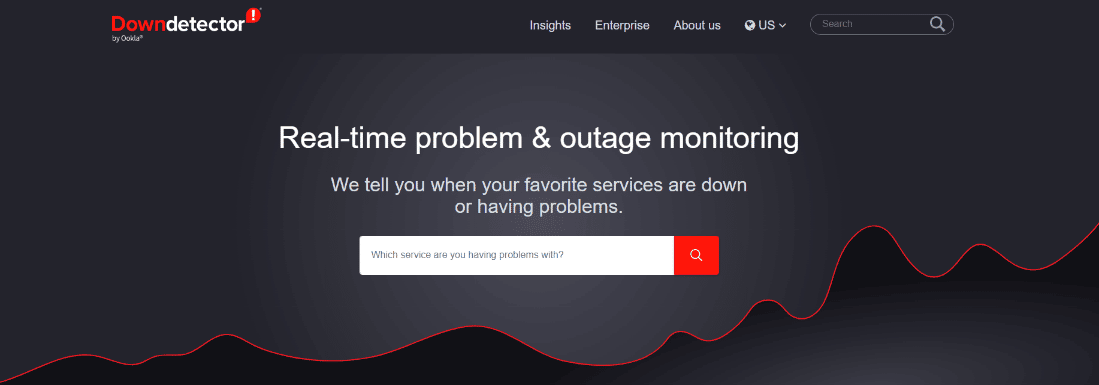 downdetector webpage