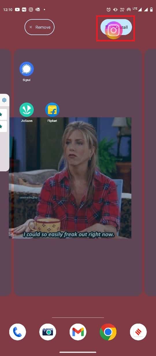 Drag the app icon to Uninstall
