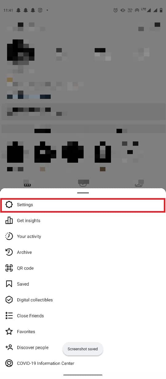 tap on Settings