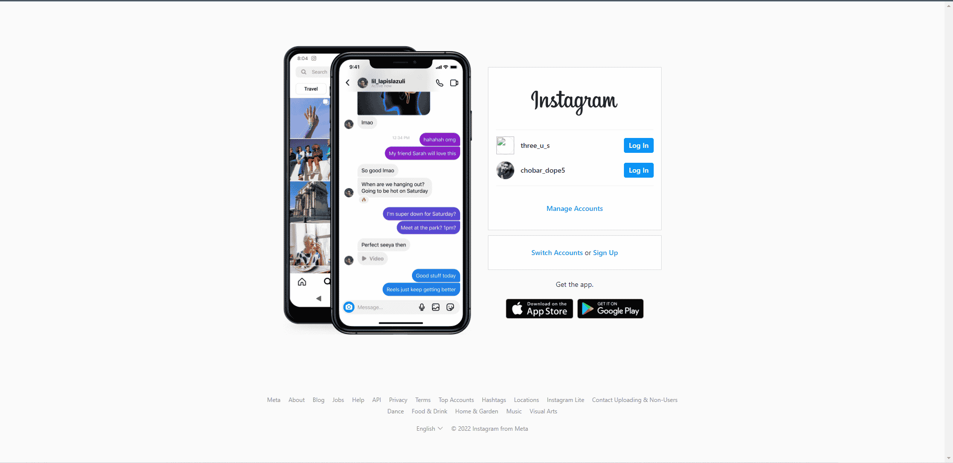 Instagram official website