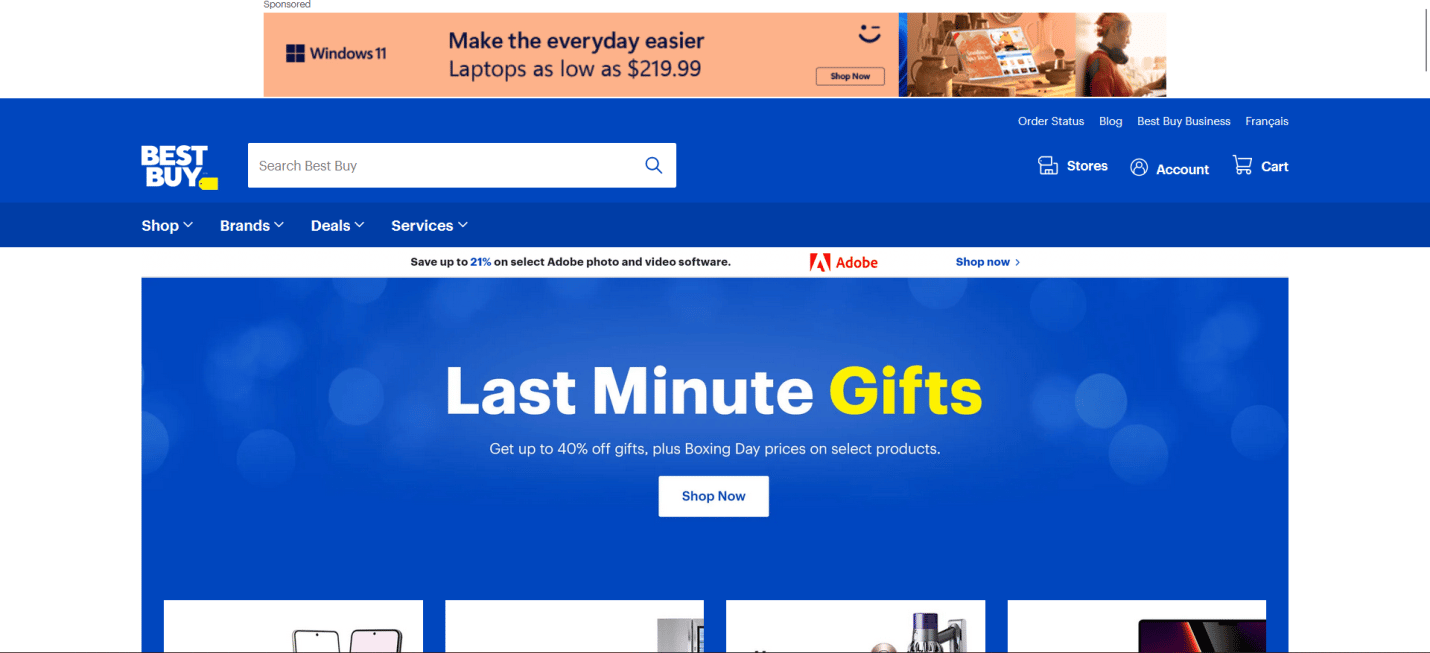 Best Buy website