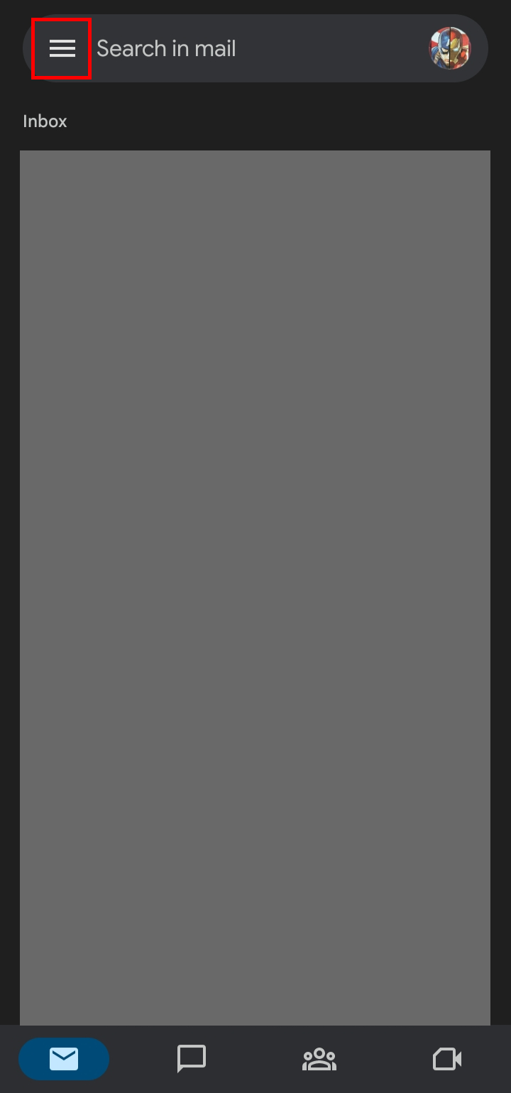 Tap on the hamburger menu icon at the top left corner of the app screen.