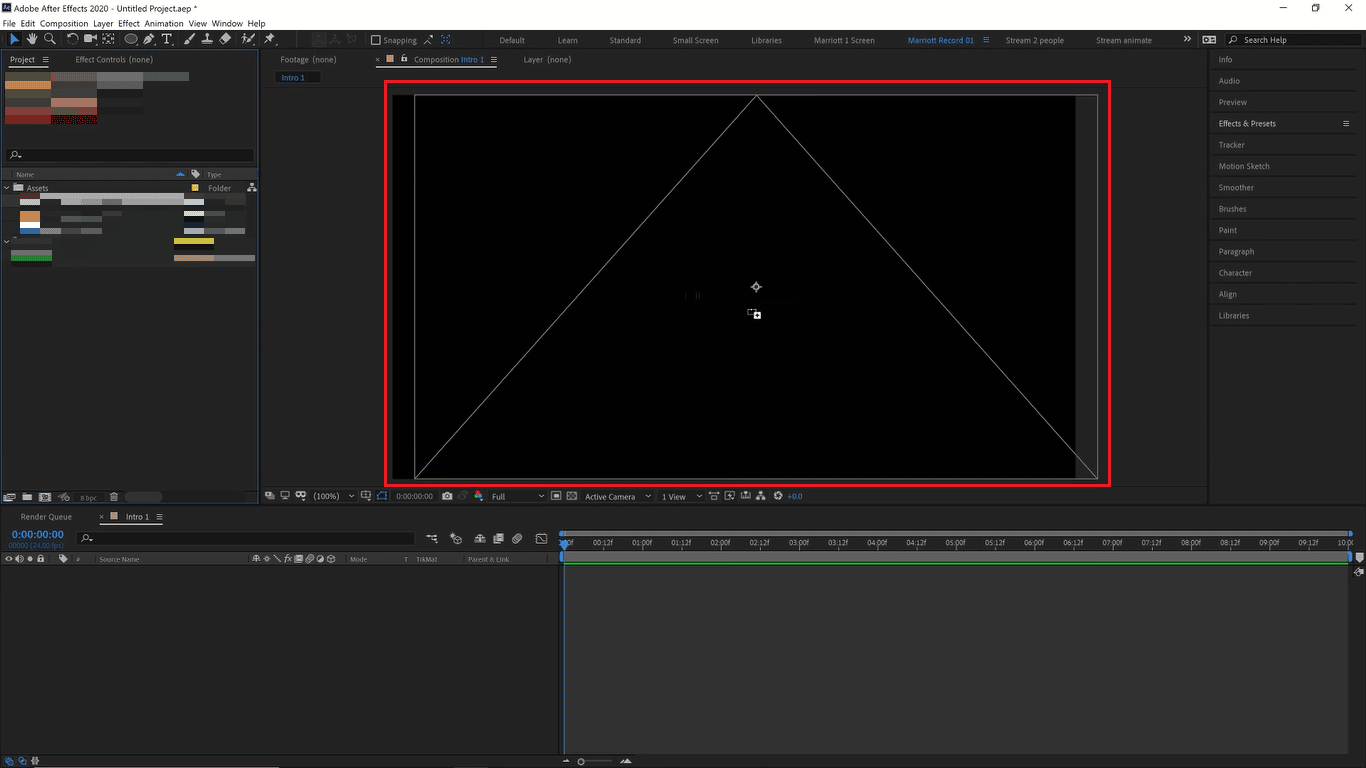 adobe after effects drag and drop video or footage