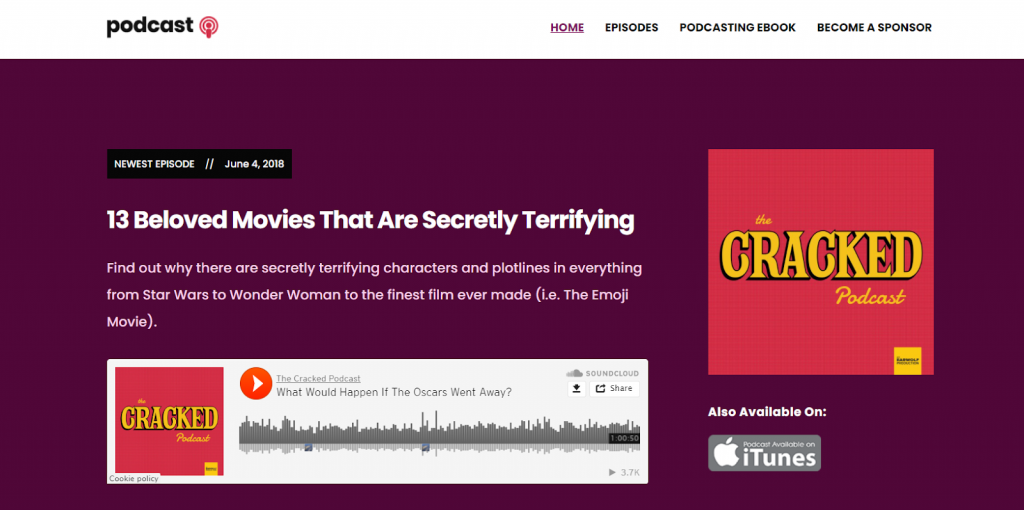 WordPress theme Podcast