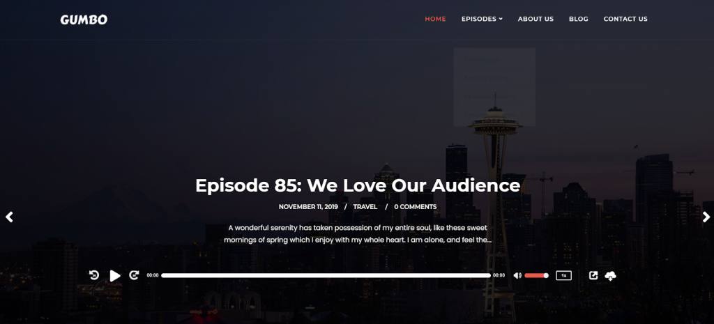 Gumbo WordPress theme