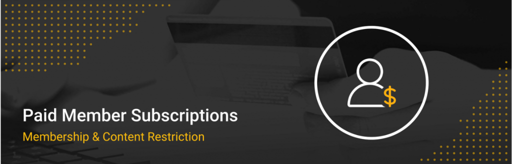 The banner of the Paid Member Subscriptions plugin