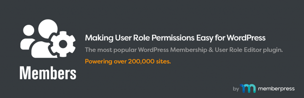The banner of the Members plugin
