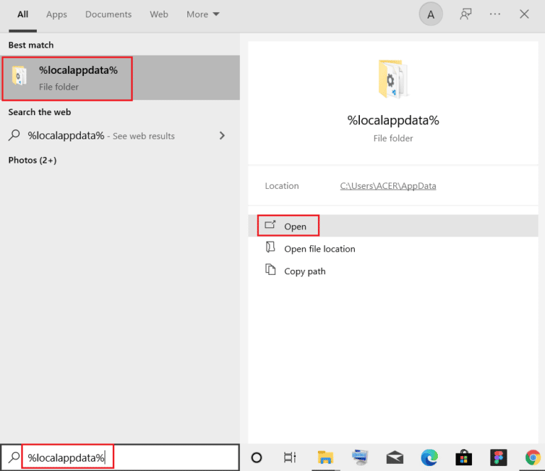Open localappdata | Chrome print preview stuck not loading=